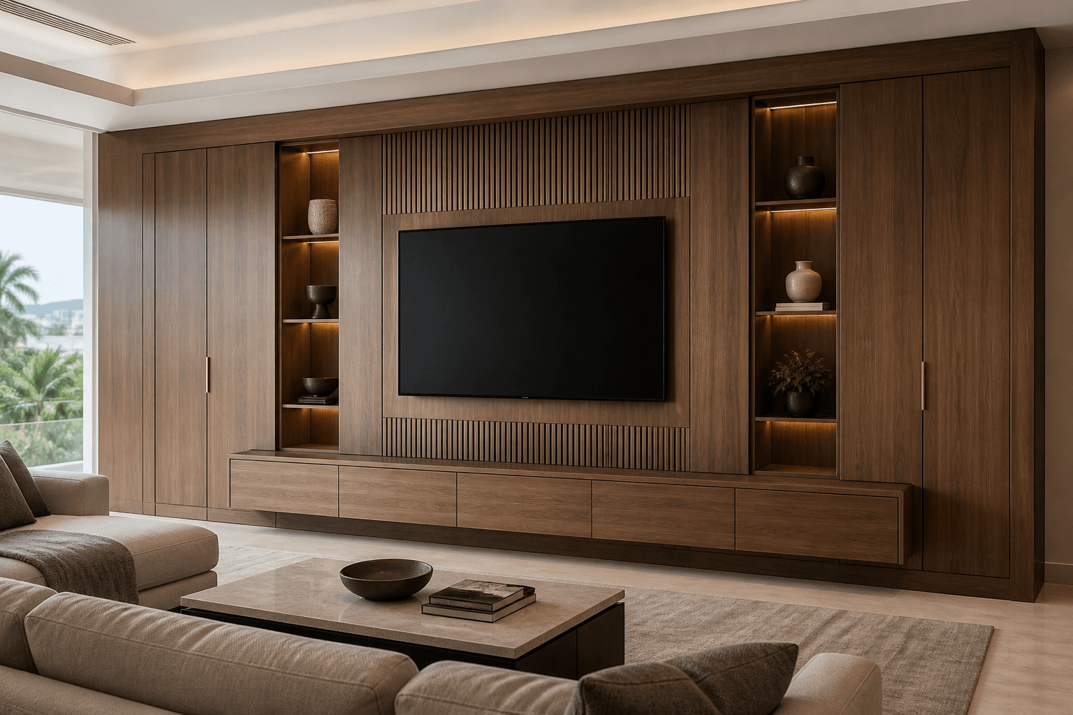 Custom entertainment center concept