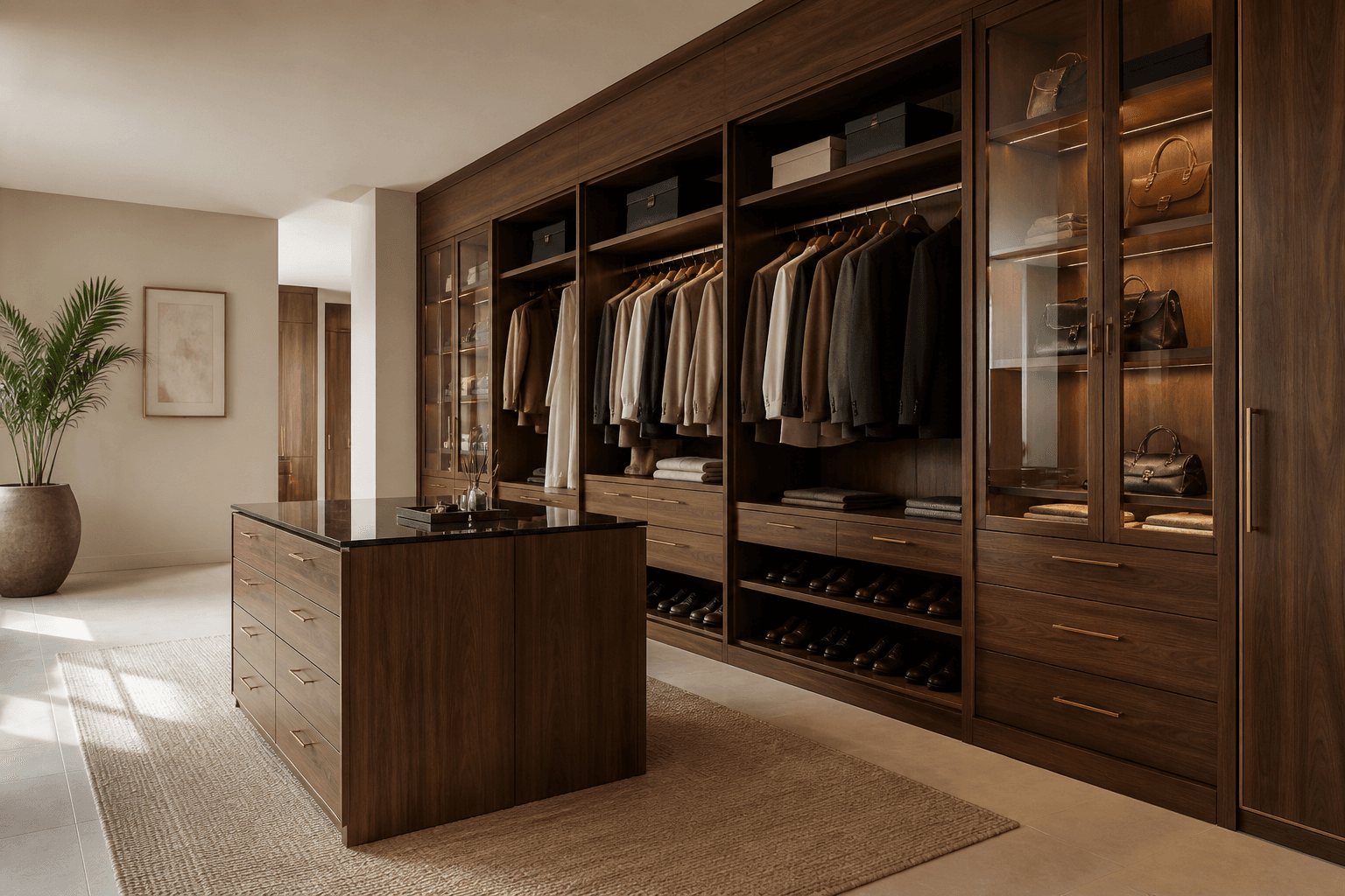 Walk-in closets concept
